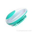 Brosse de bain de toilettage pour distributeur de shampooing pour chien de compagnie